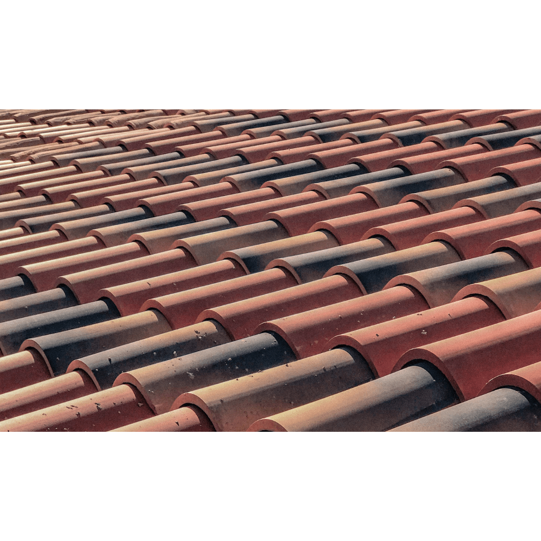 Terracotta tiles for a traditional roof with natural aesthetics.
