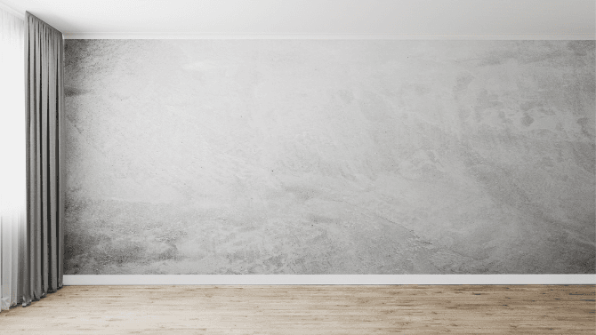 Limewash paint grey on wall