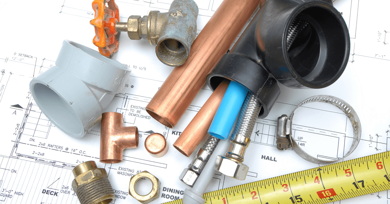 copper plumbing pipes