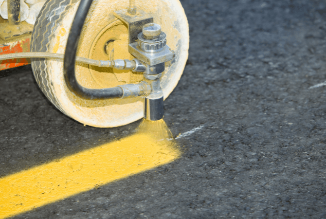 painting parking lot lines