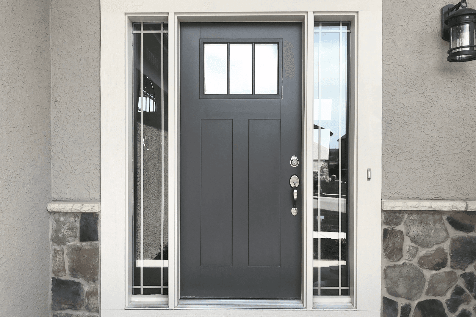 Aluminum front door