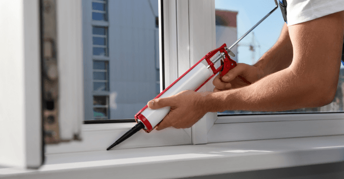 How to caulk windows