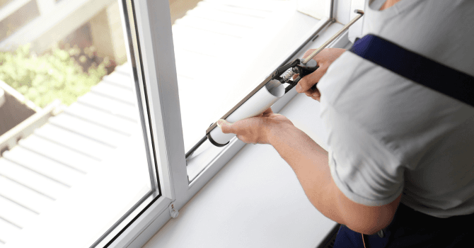 How to caulk windows