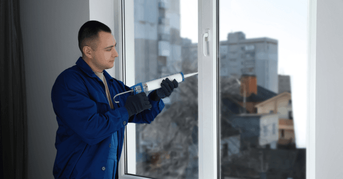 How to caulk windows