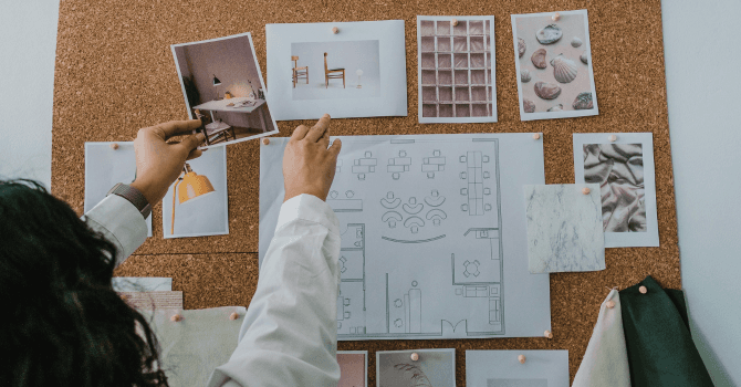 Working with an interior designer.