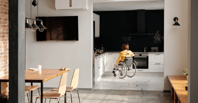 home for a person with reduced mobility
