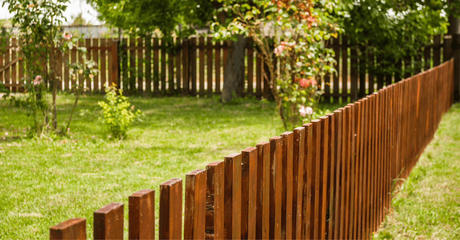 Wooden fence