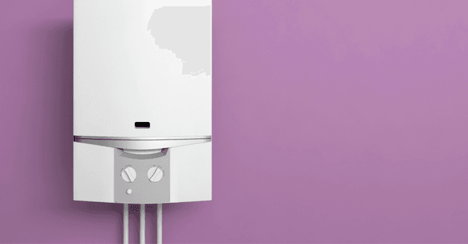 gas-powered tankless water heater