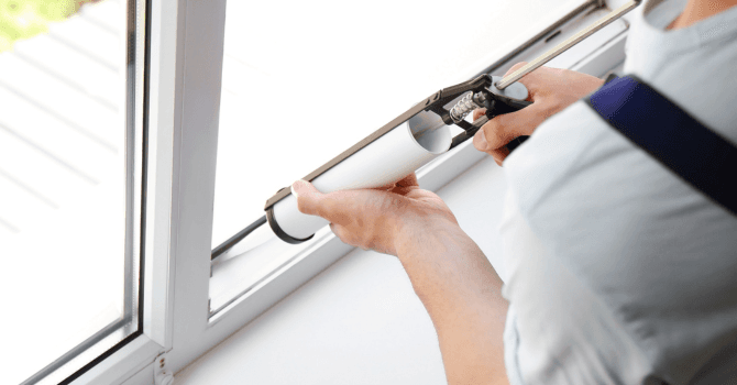 Portable air conditioner window seal