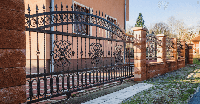 wrought iron gate