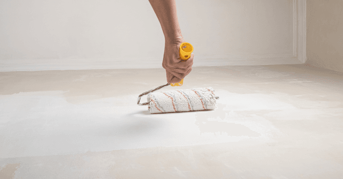 applying latex paint