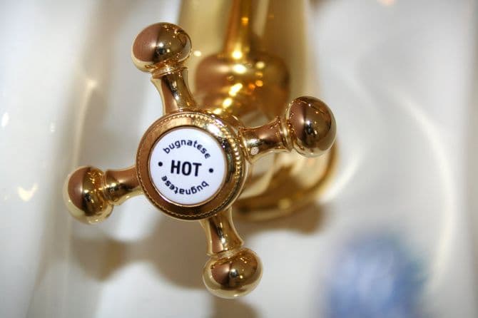 hot water tap