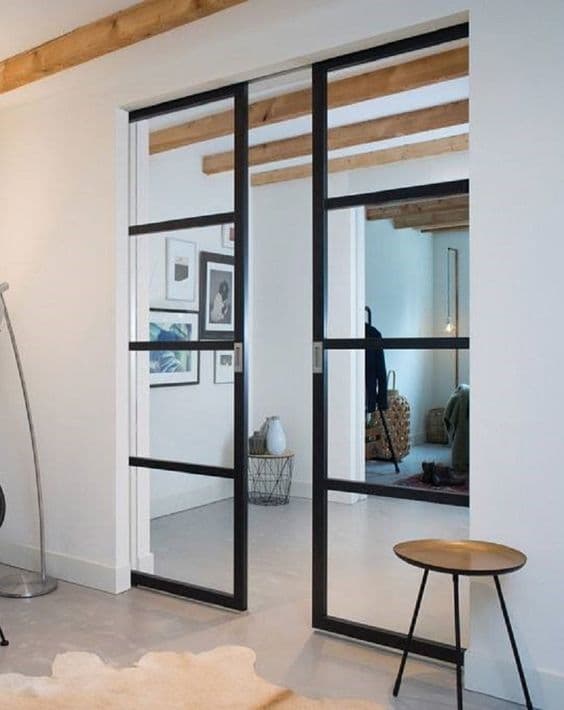 Glass sliding door