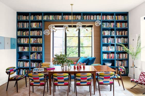 salle à manger bibliothèque_bookshelf diing room